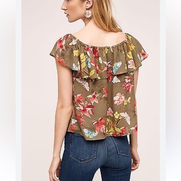 Anthropologie Tops - Maeve - Anthropology Beautiful Tropical Top